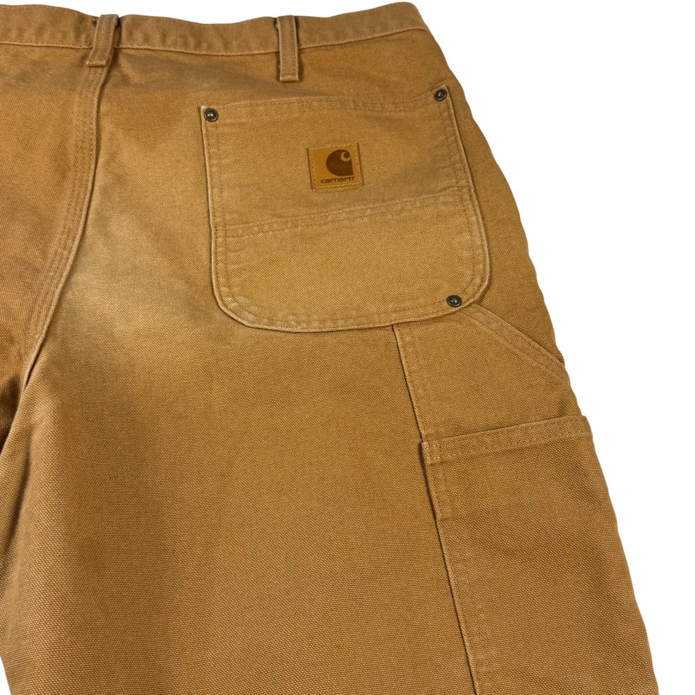 Carhartt‎ B136 BRN Double Knee Work Pants Carpenter Brown 36x34 Cotton Mens